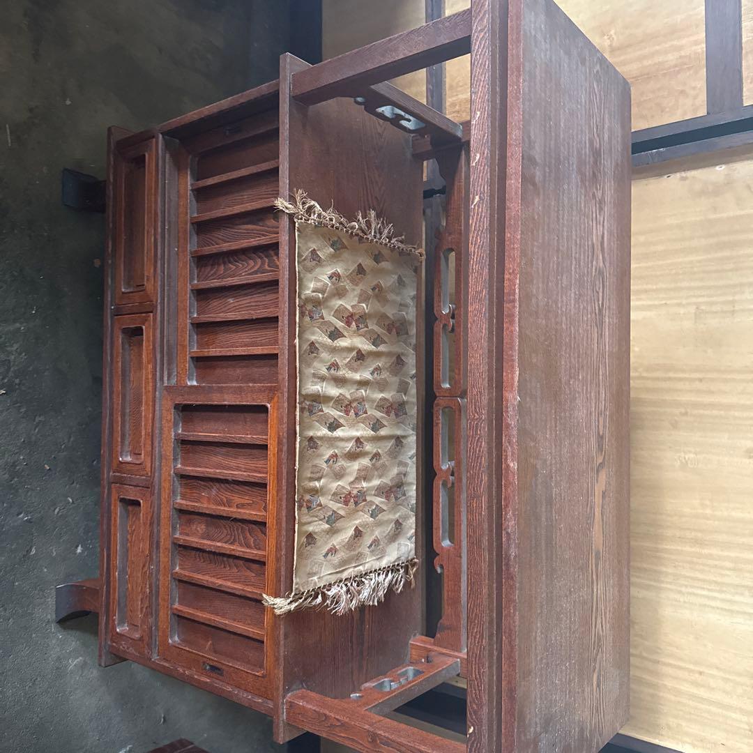 s*a様 【送料込み】水屋箪笥　唐木家具　花梨　飾り棚　アンティーク家具　和箪笥