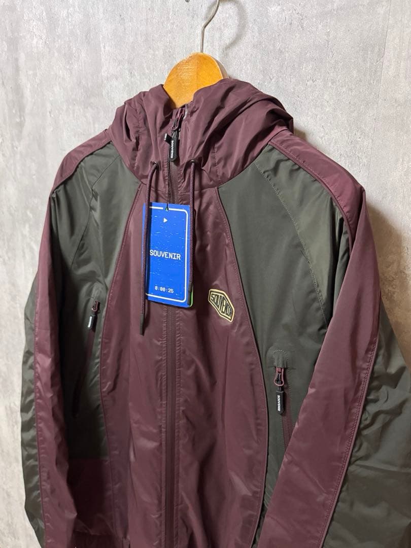 【新品未使用】SOUVENIR スーベニア フード付きジャケット バーガンディ