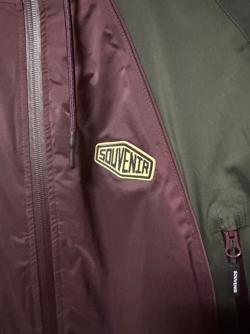 【新品未使用】SOUVENIR スーベニア フード付きジャケット バーガンディ
