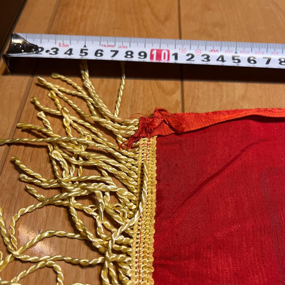 ソ連　レーニンの顔が描かれた横断幕　フリンジ付き