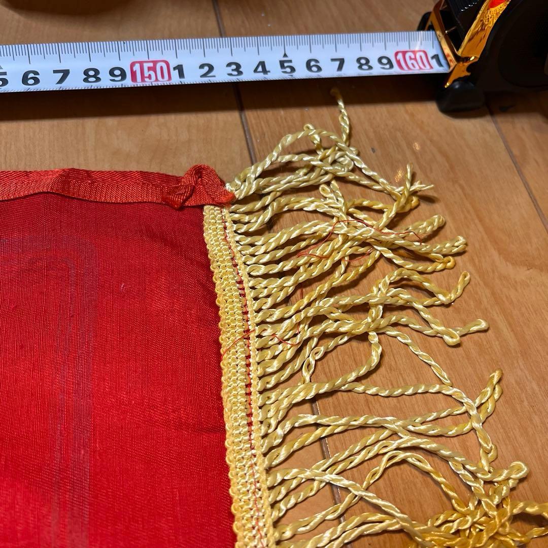 ソ連　レーニンの顔が描かれた横断幕　フリンジ付き