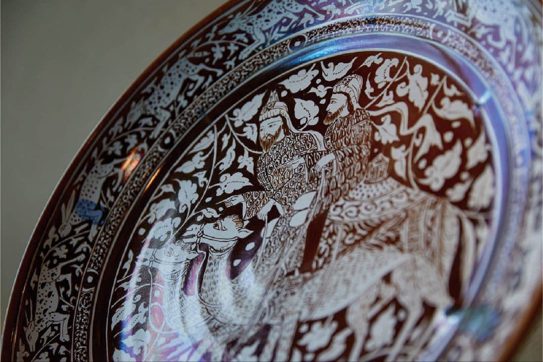 【幸兵衛窯】陶額 2026年 色絵金彩福午陶額