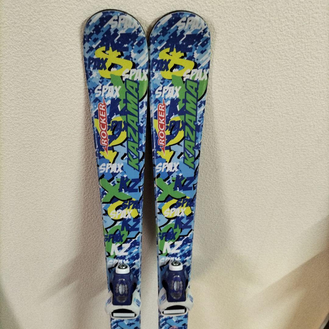 ジュニア用スキー板セット(板-ビンディング付き、ブーツ、ストック)