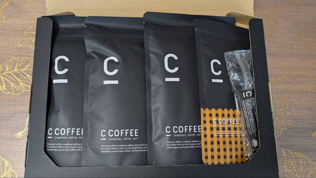 C COFFEE 100g✕3袋　キャラメルラテ50g　スプーン付