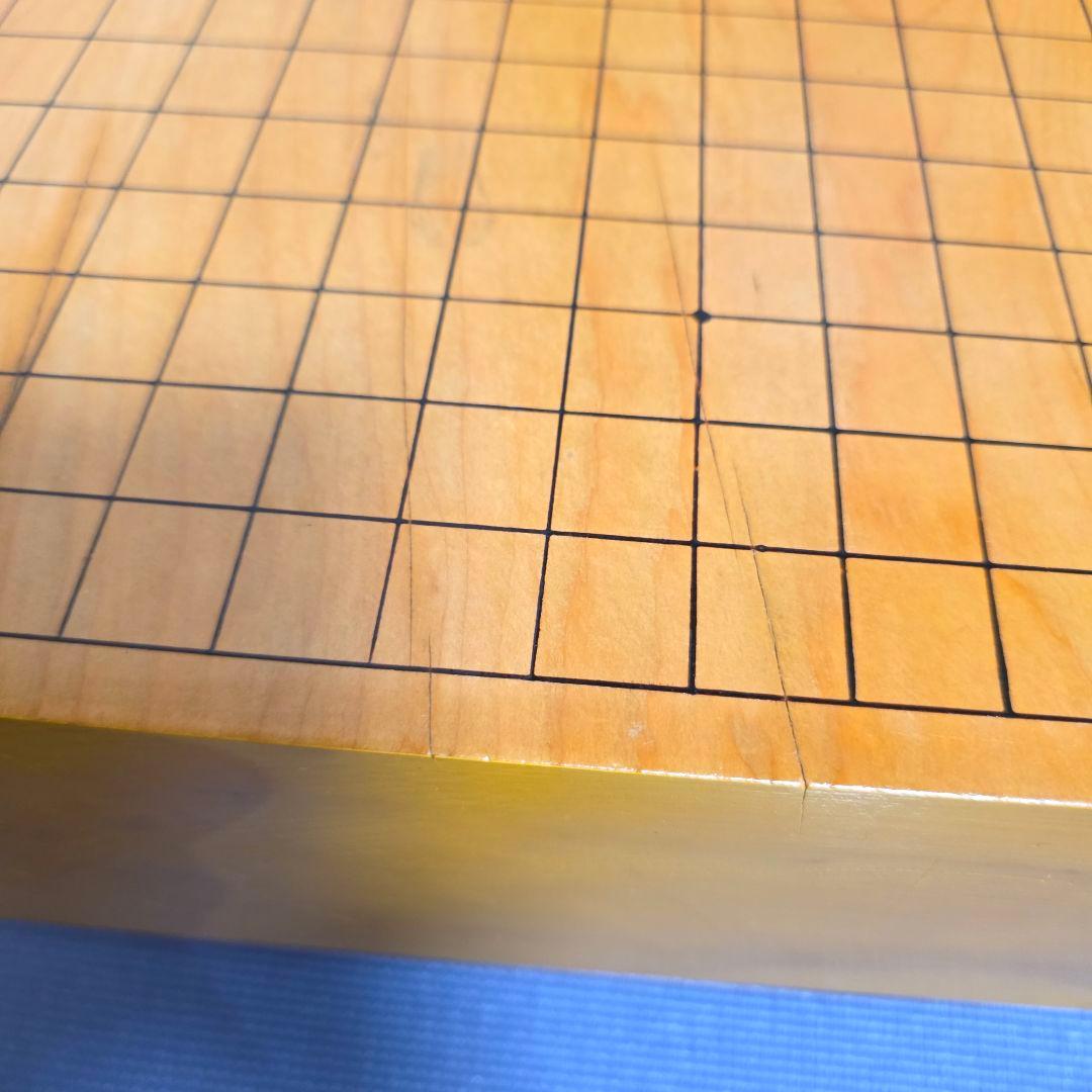 120【定価60万円】本榧 柾目 足付　 碁盤へそ　碁石 28号 本蛤 那智黒