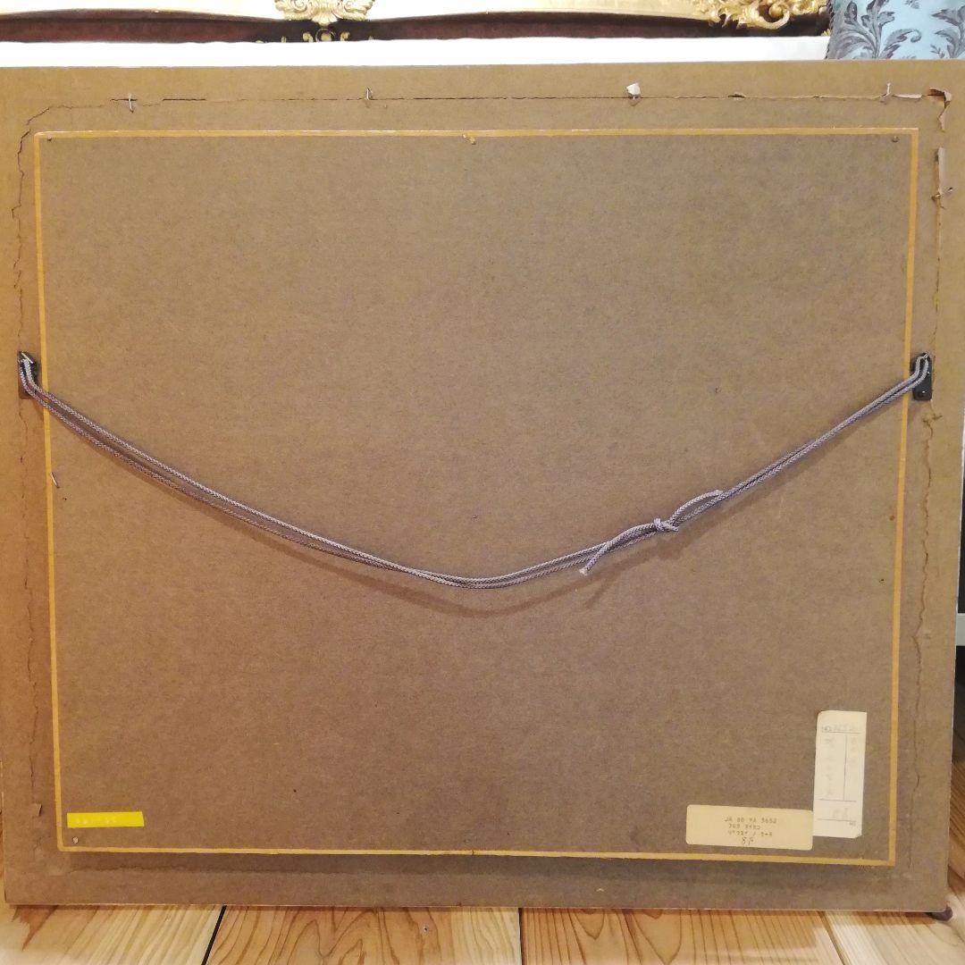 i□ 古田 帯川 増水のセーヌ 8号 直筆サイン 絵画