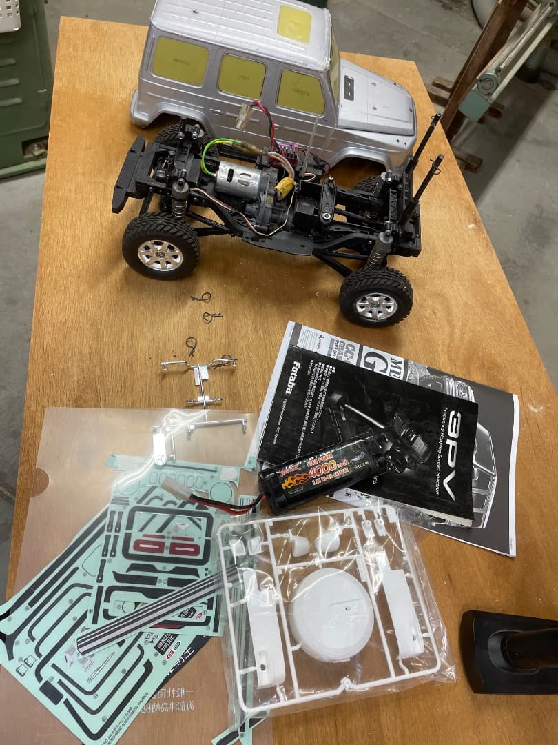 TAMIYA CC-02 シャーシ　フタバ　プロポ・バッテリー付き