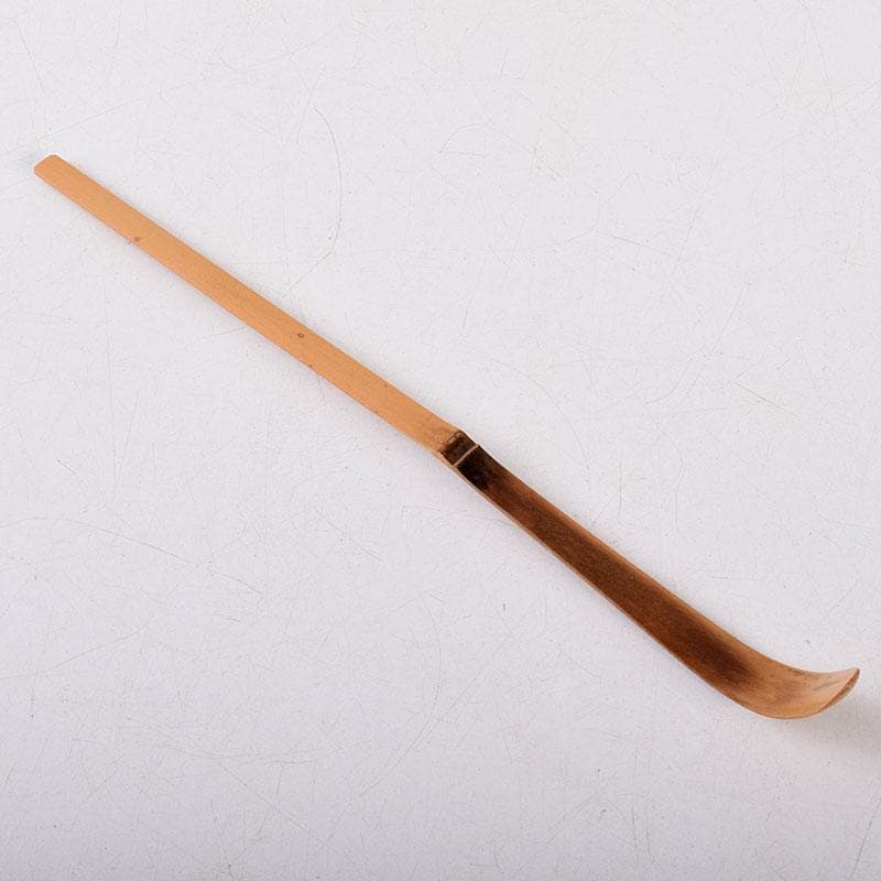 茶道具　影林宗篤作　茶杓　銘「佳日」　前大徳　福本積應書付　共箱共筒　C8554