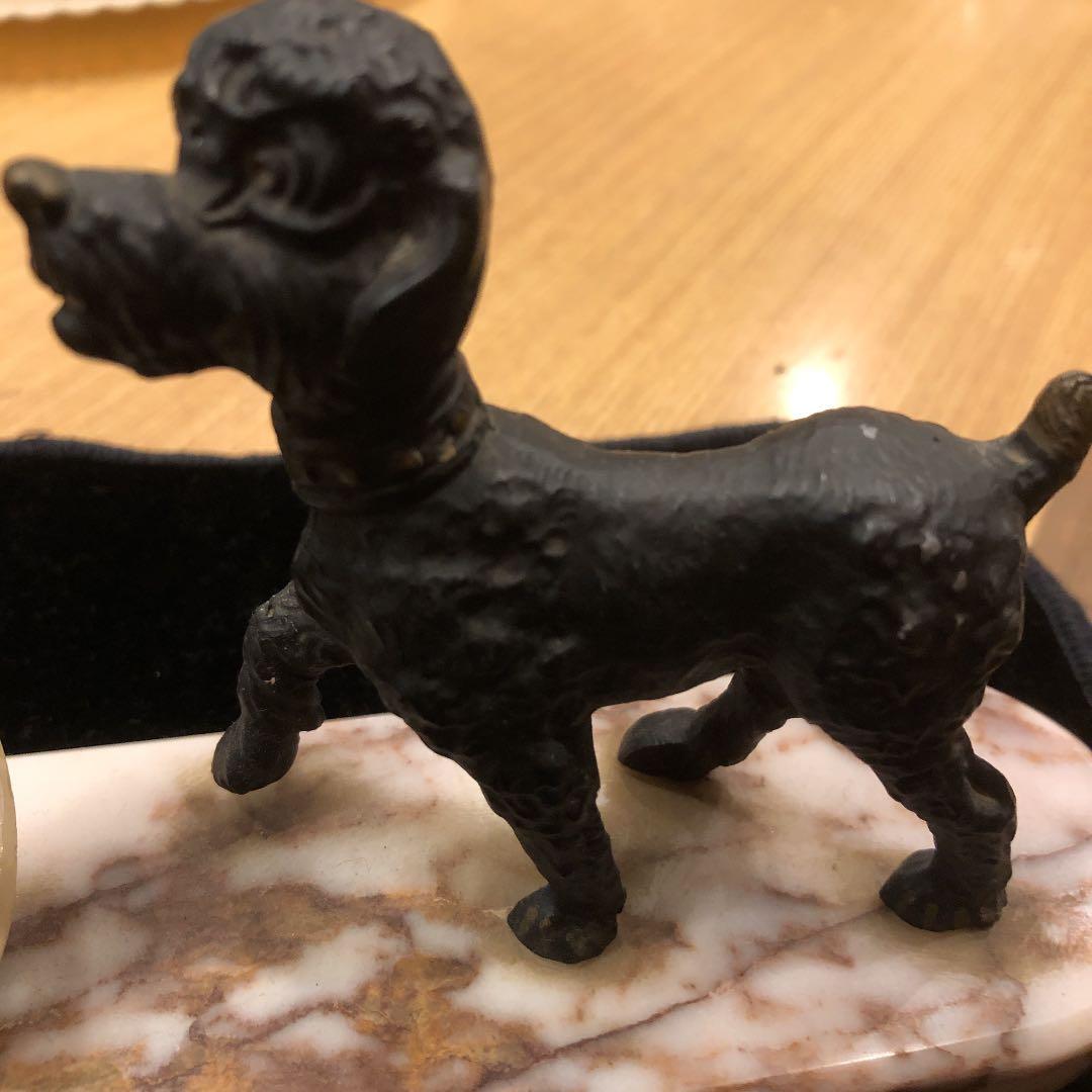 アンティーク　プードルの日めくりカレンダー