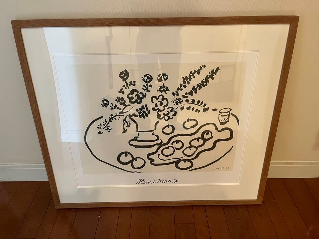 Henri Matisse 花瓶と果物 リトグラフ　額縁入り