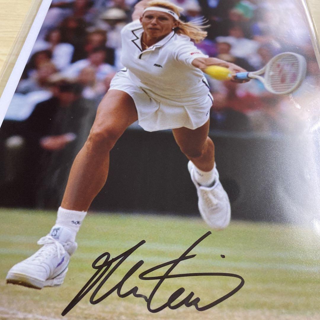 女王 証明書付き マルチナ・ナブラチロワ 直筆サイン入りフォト/写真 テニス