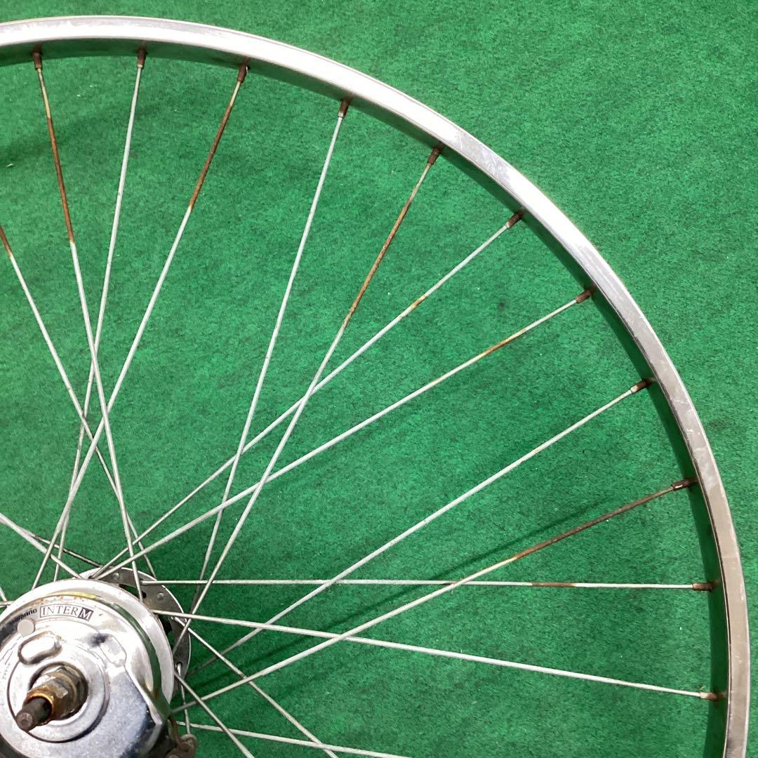 ステンレスリム　後輪 27x1-3/8 内装3段　27インチ ローラーブレーキ