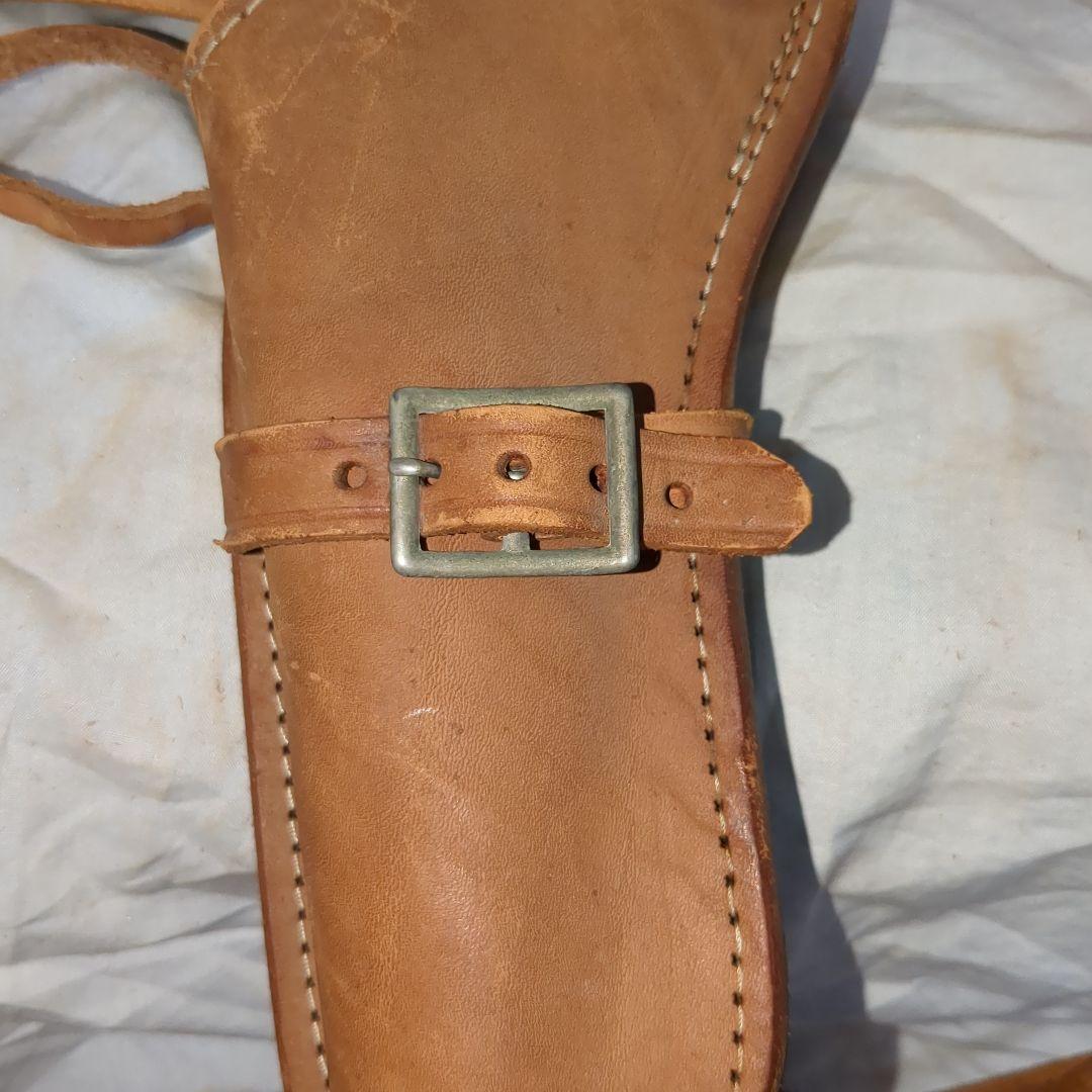 ウエスタンガンベルト　2丁拳銃アキンボスタイル　本革レザーホルスター　saa