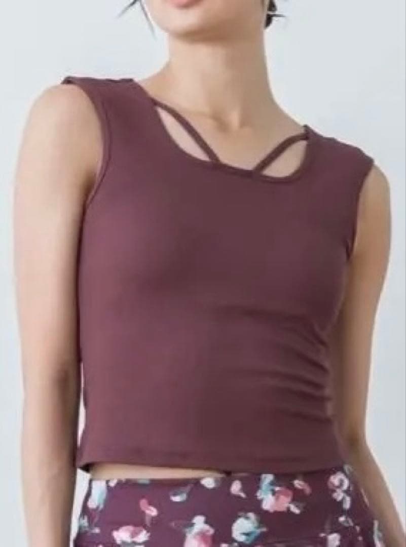 【SUKALA】クロスデザインショートタンクトップ