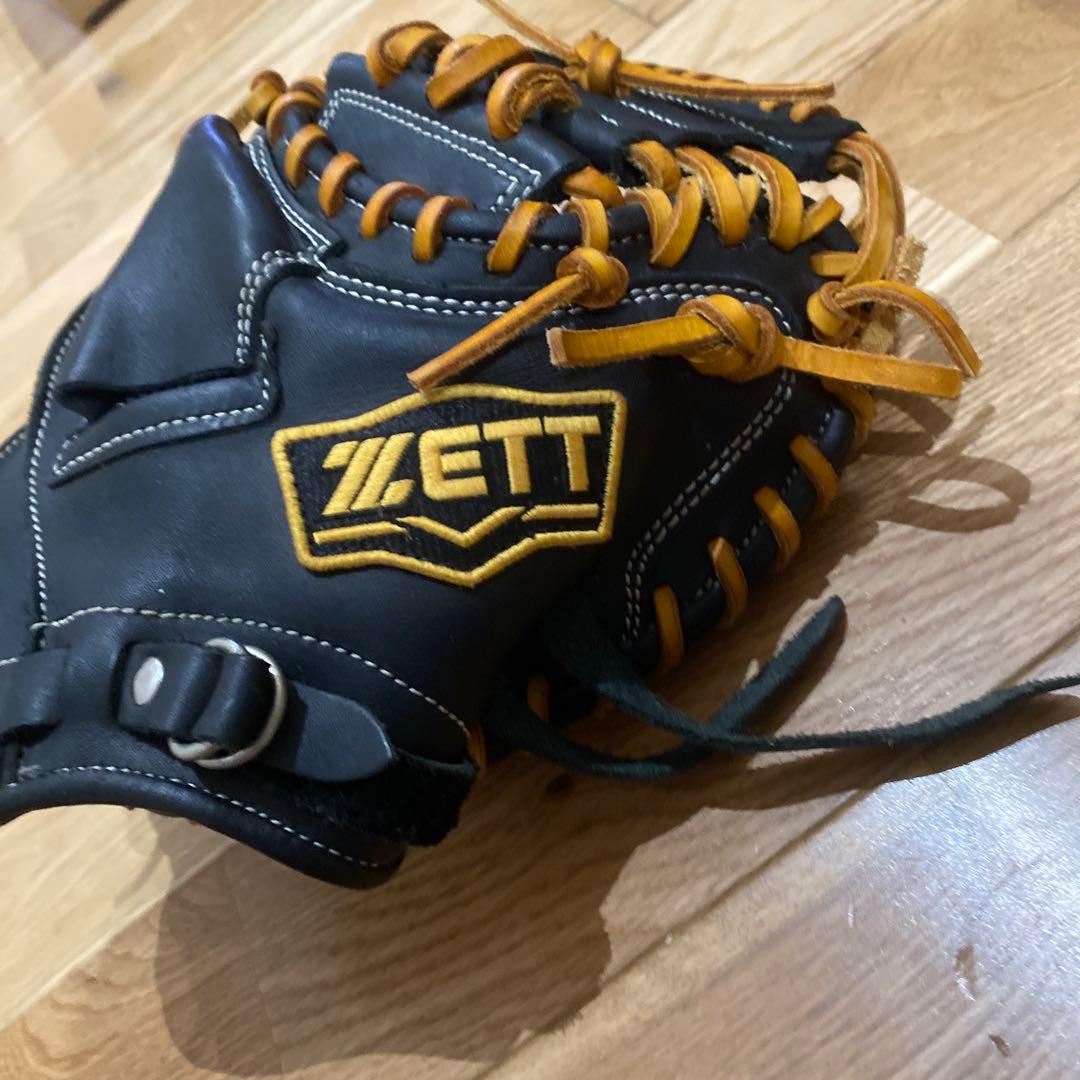 公式用　グローブ 黒/オレンジ　トレーニング