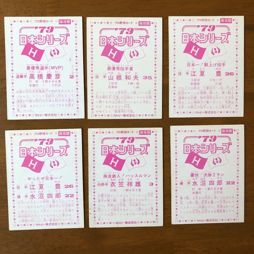 【カルビープロ野球カード】広島東洋カープ　選手特集②