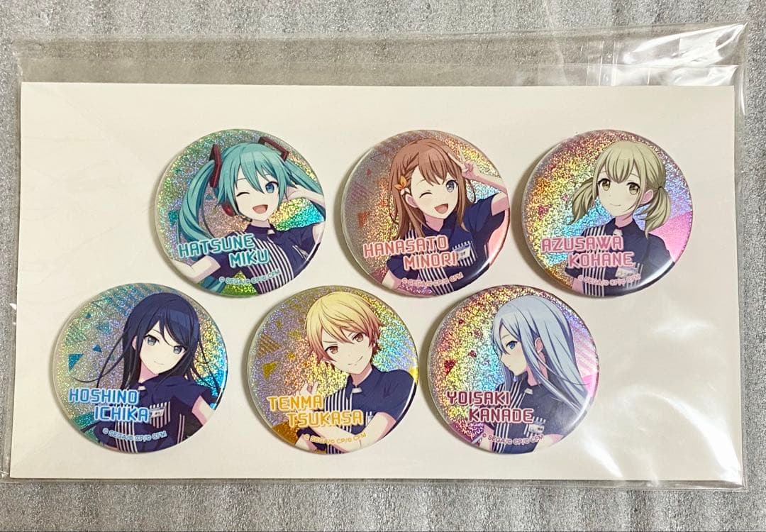 プロセカ　ローソン　当選品　マイレージ　缶バッジセット　缶バッジ　ホログラム