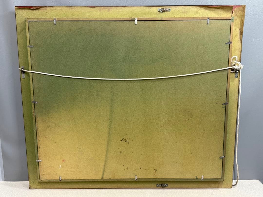 真作 金澤満寿雄 マントンの眺望 20号 大作 油彩画 元二科会会友 二科賞受賞