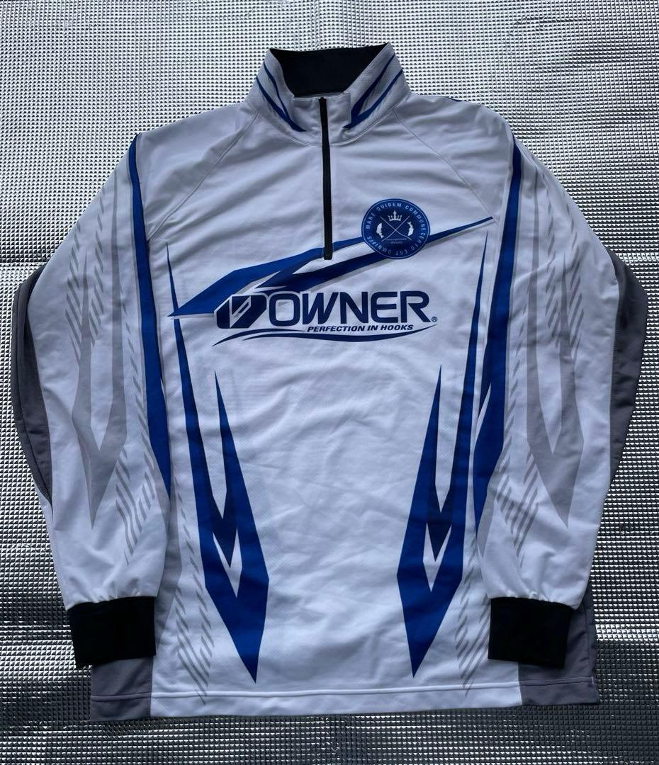 オーナー OWNER ハーフジップ　長袖ウェア　鮎 シャツ サイズL