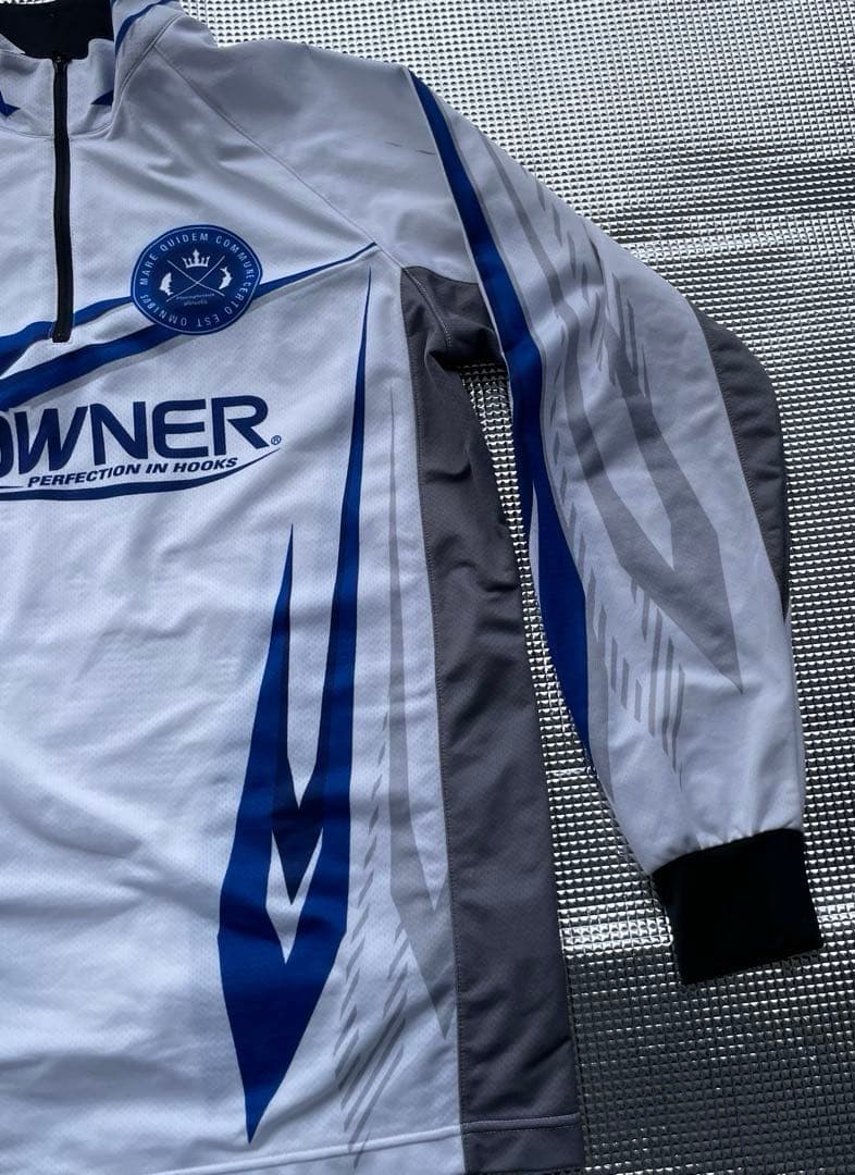 オーナー OWNER ハーフジップ　長袖ウェア　鮎 シャツ サイズL