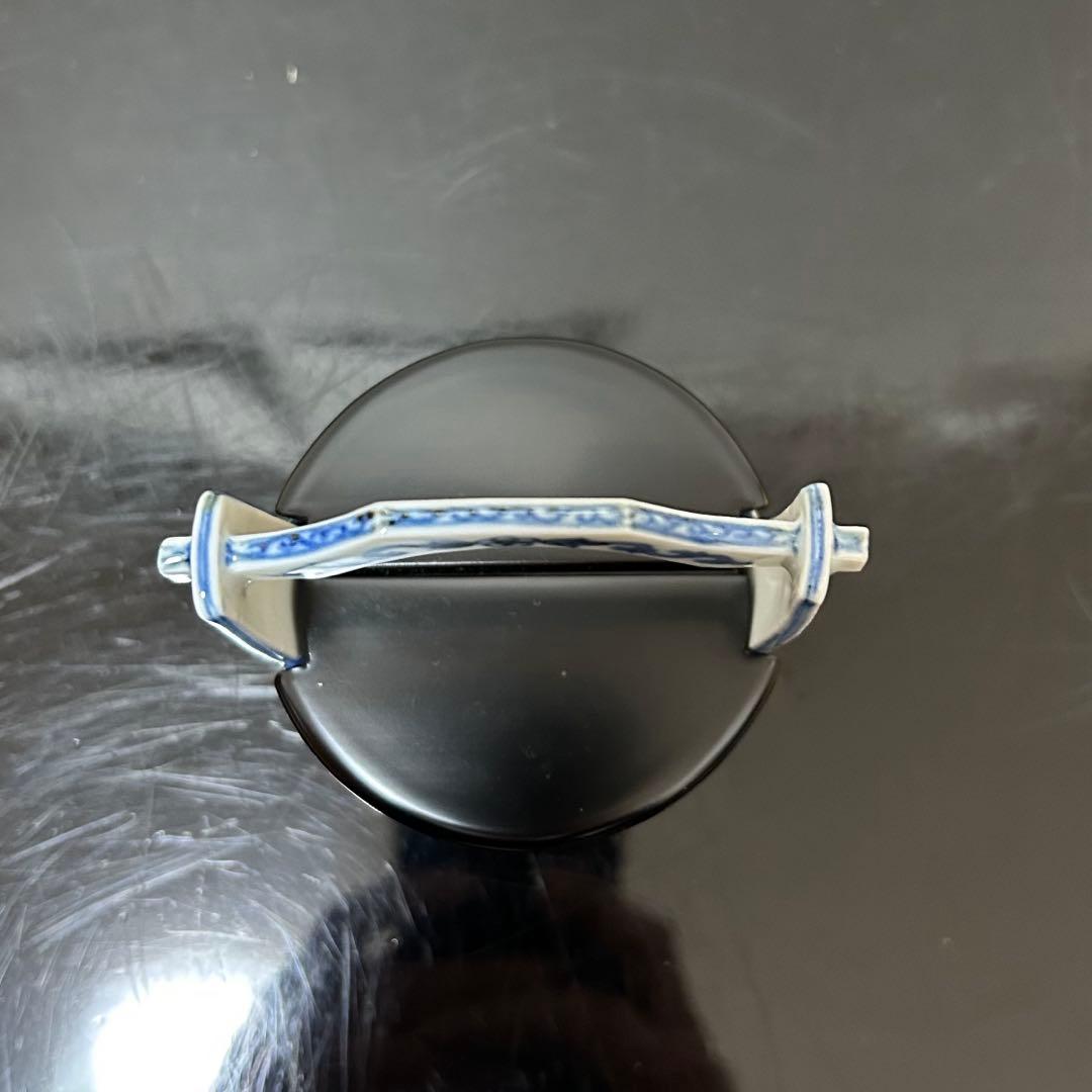 染付吉祥文手桶茶入　茶道具懐石鵬雲斎坐忘斎淡々斎即中斎而妙斎棗水指茶杓水屋茶碗釜