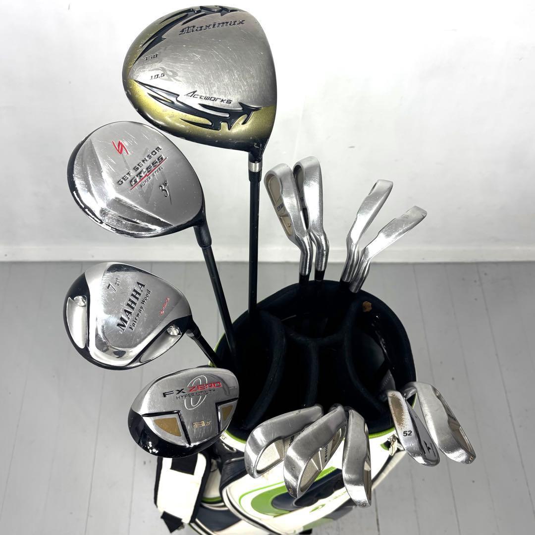 本格派 メンズゴルフクラブ 14本 フルセット ゴルフセット お試しセット