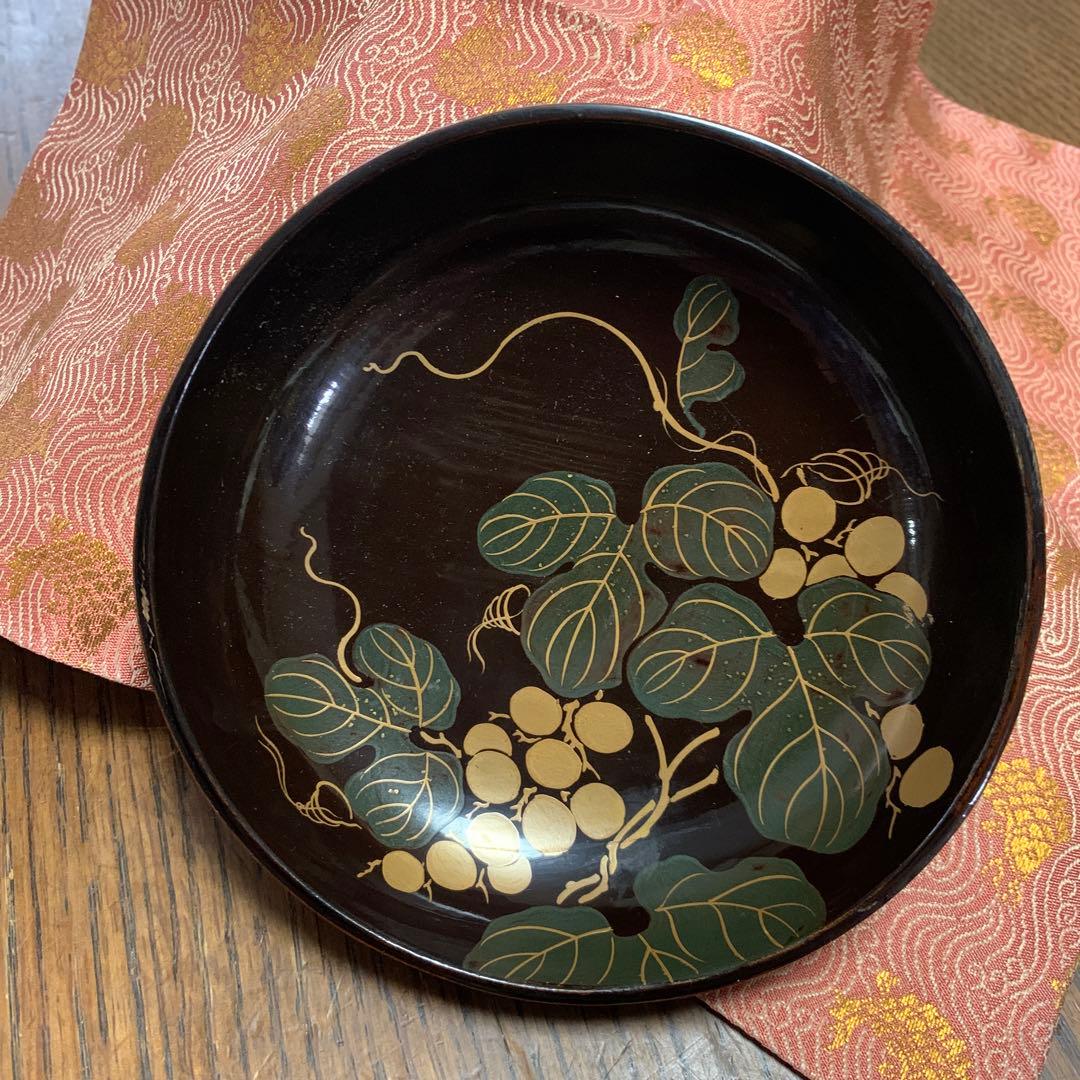 本漆塗蒔絵漆器⭐️蓋付椀⭐️ペアセット⭐️蔵保管⭐️超美品