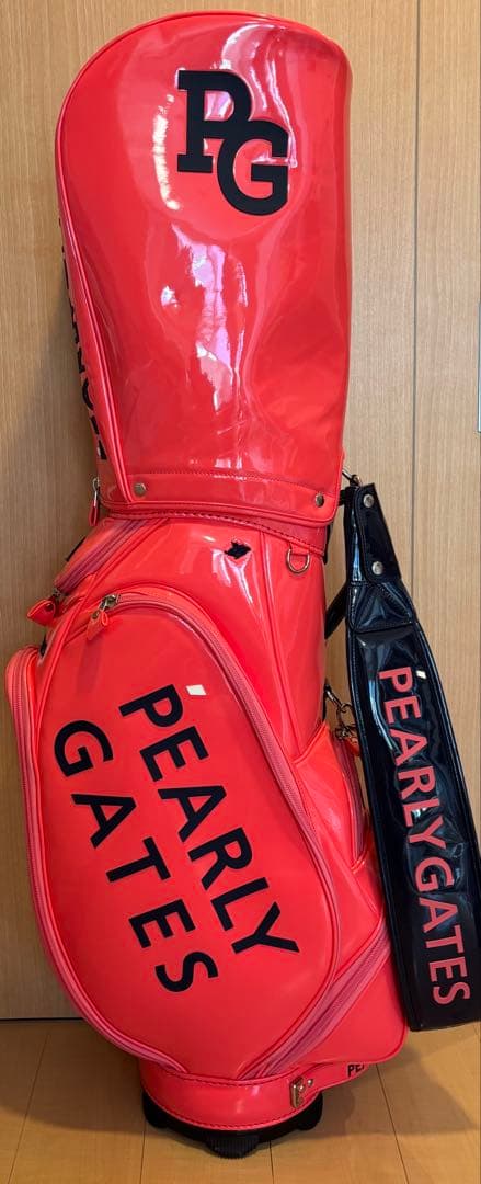 【パーリーゲイツ】エナメルキャディバッグ