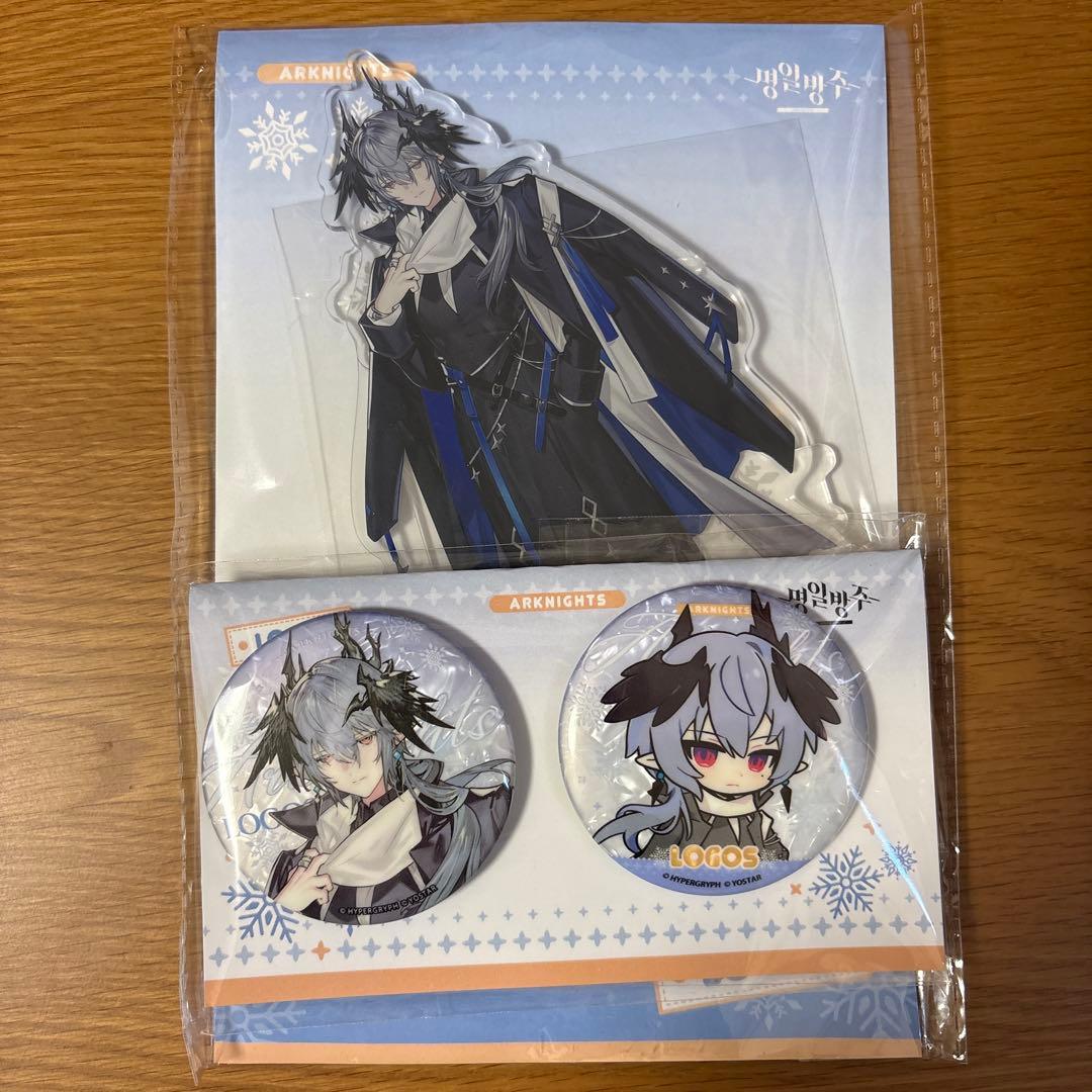 アークナイツ　agf ロゴス アクスタ 缶バッジ