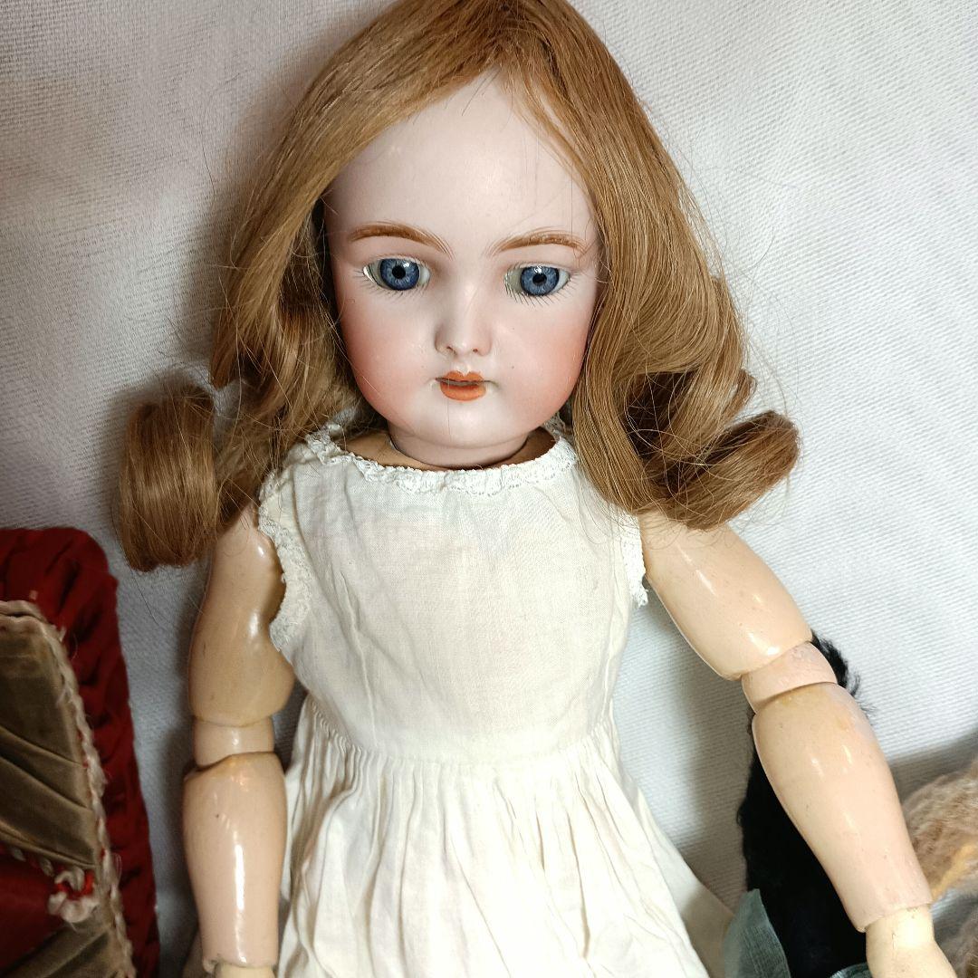 S5⭐アンティークビスクドール　シモン＆ハルビック　ハンドワークWネーム⭐難あり