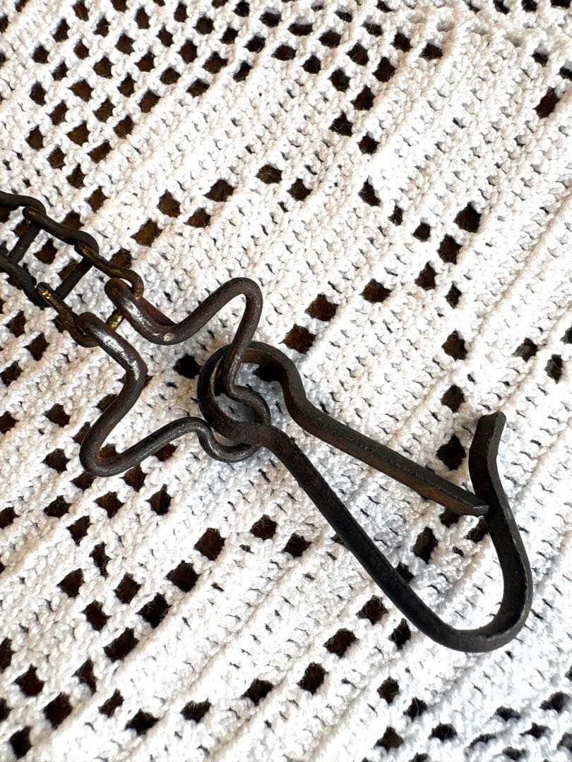 フランスアンティーク　ランププーリー　照明金具　滑車　古道具　ブロカント　蚤の市