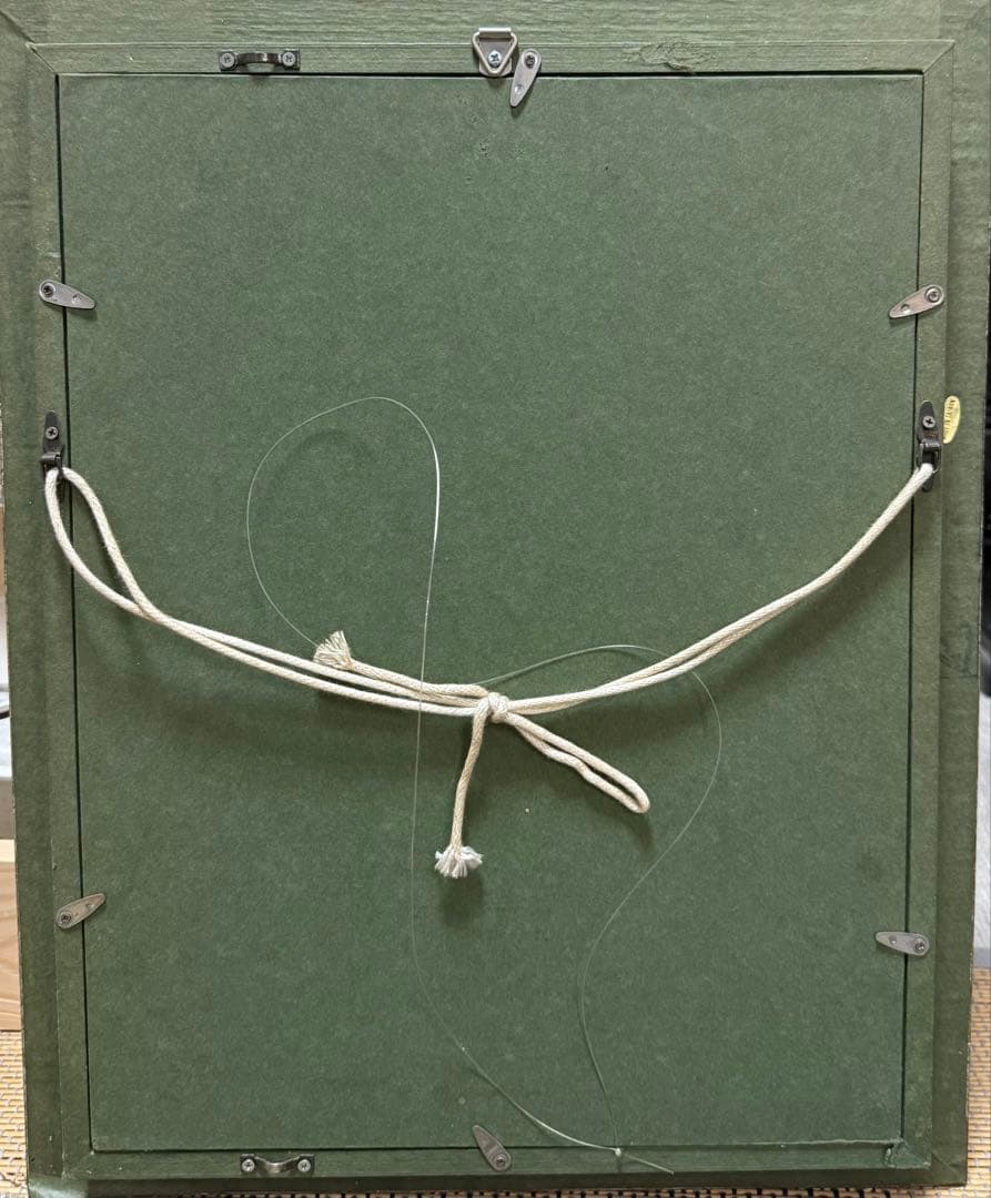 アート絵 H. FUJI KAWA女性のポートレート 油彩画