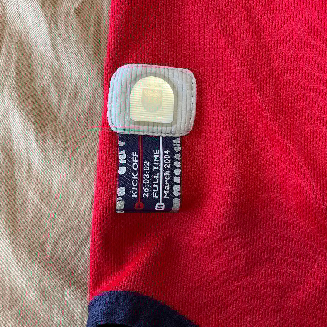 イングランド代表 BECKHAM 7 XL相当 シャツ　長袖　リバーシブル　刺繍