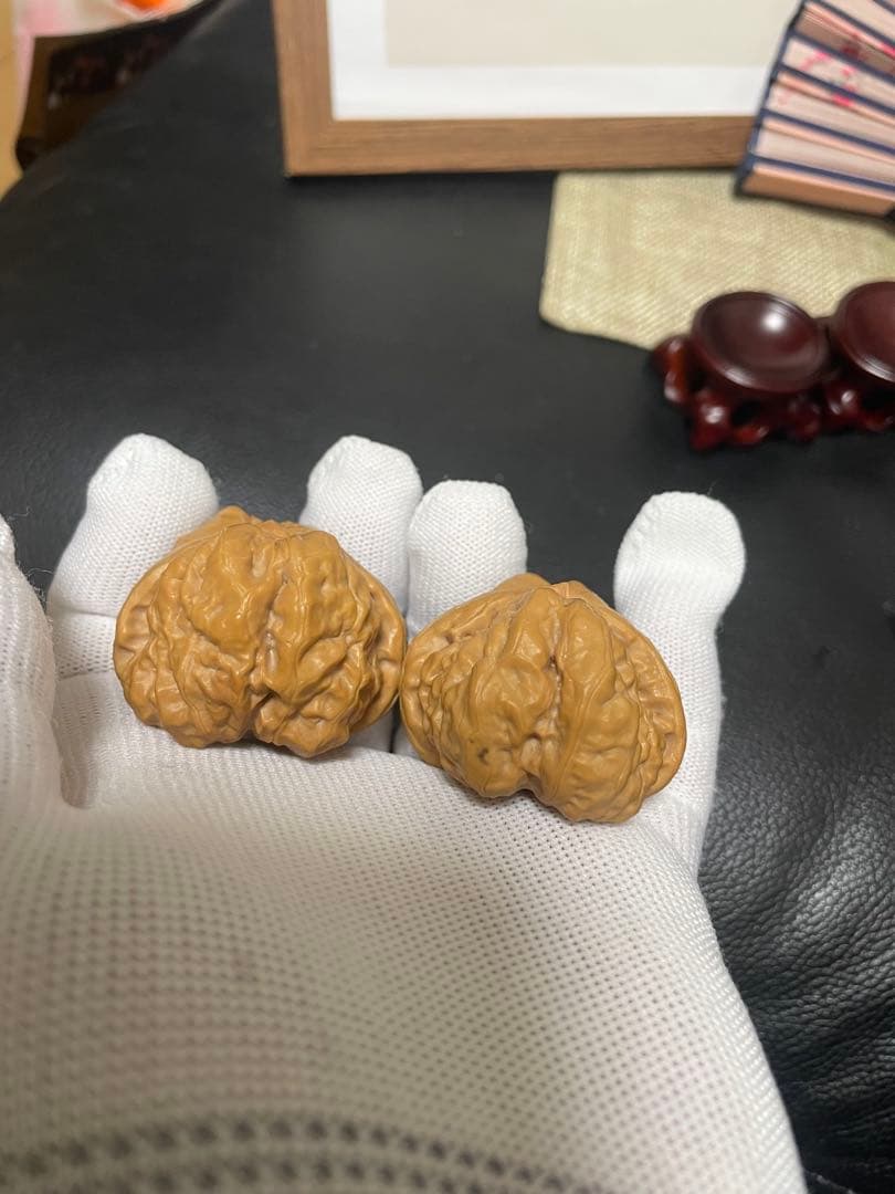 No.260遊ぶくるみ　文玩核桃 ❤️❤️❤️❤️三角箭毒蛙文玩袋　セット