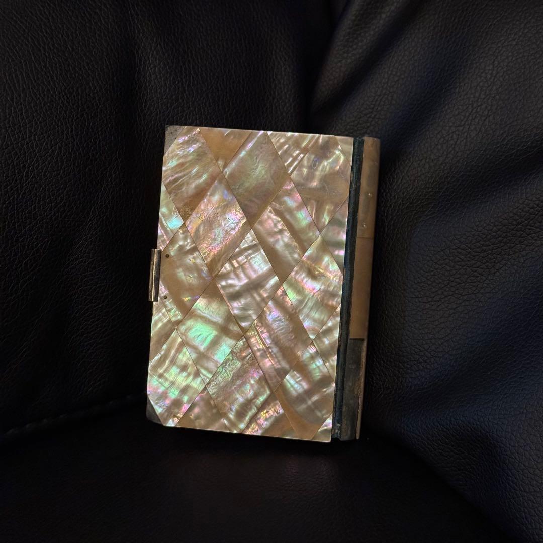 アンティーク マザーオブパール 祈祷書＆小物入 セット