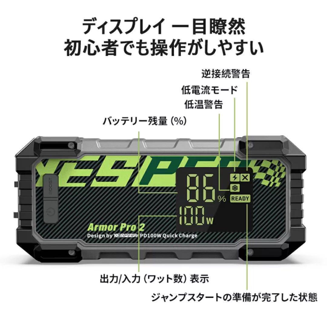 YESPER 小型ポータブル電源 大容量 299.52Wh/83200mAh
