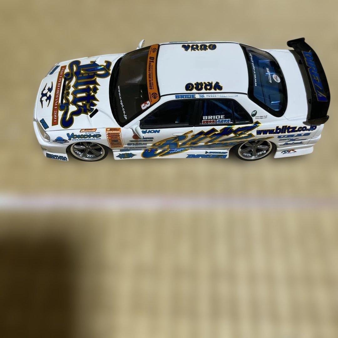 D1グランプリ　ブリッツスカイラインER34 ミニカー　　1/24 のむけん