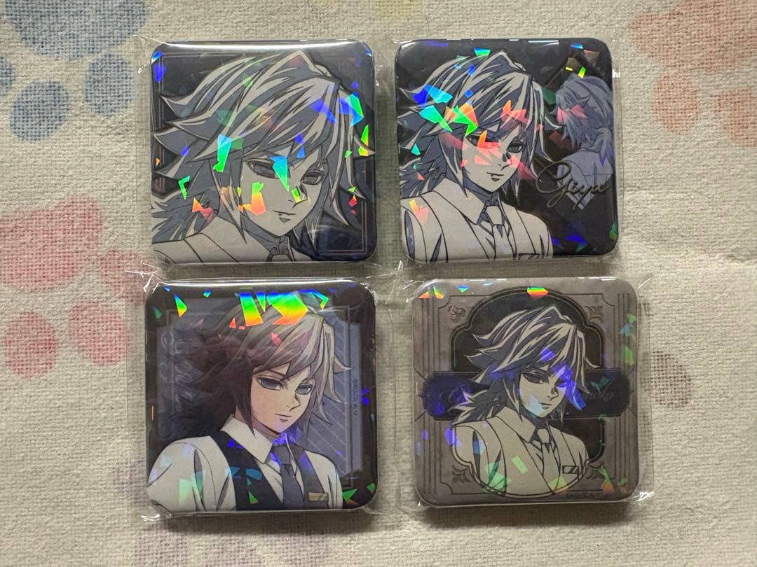 鬼滅の刃 モクテル ロト 冨岡義勇 グリッター缶バッジ 缶バッジ