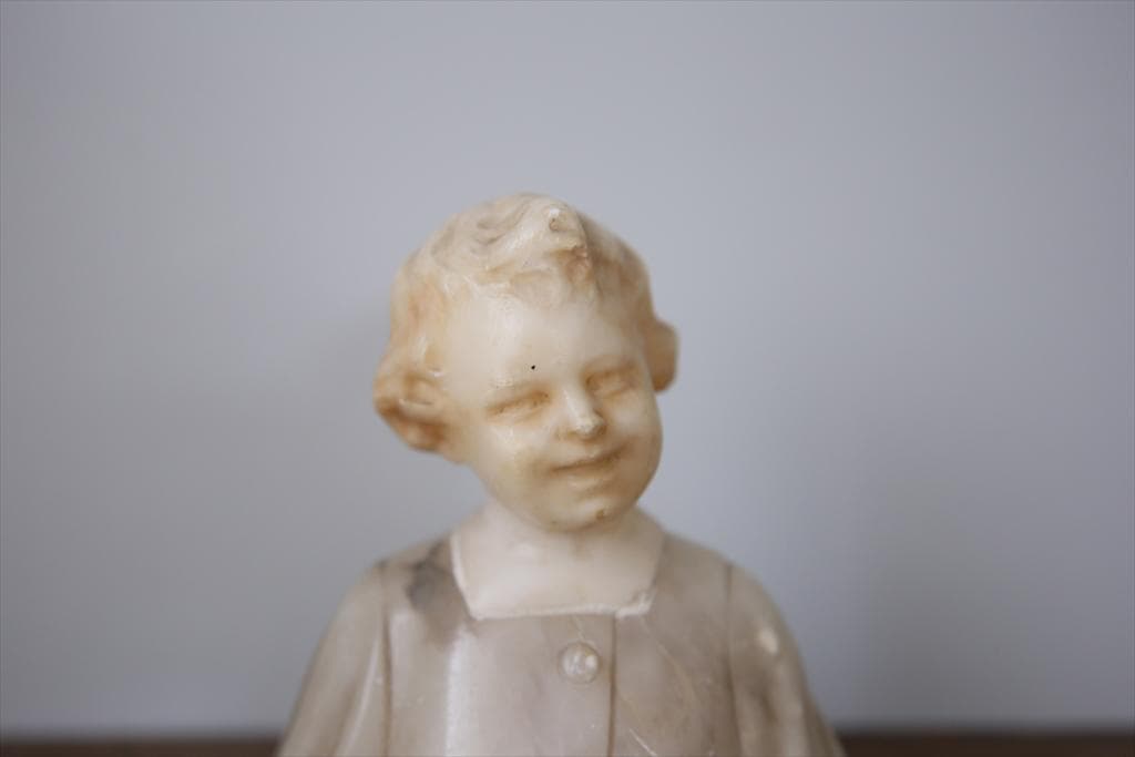 フランスアンティーク大理石製胸像/彫像/彫刻ペーパーウェイト(88-194-2)