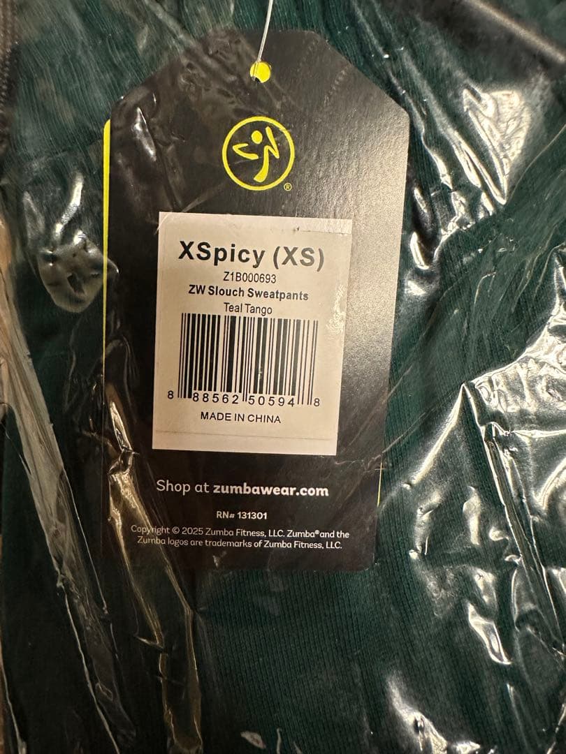 新品　正規品　ズンバ　ラスト　X S スエットパンツ