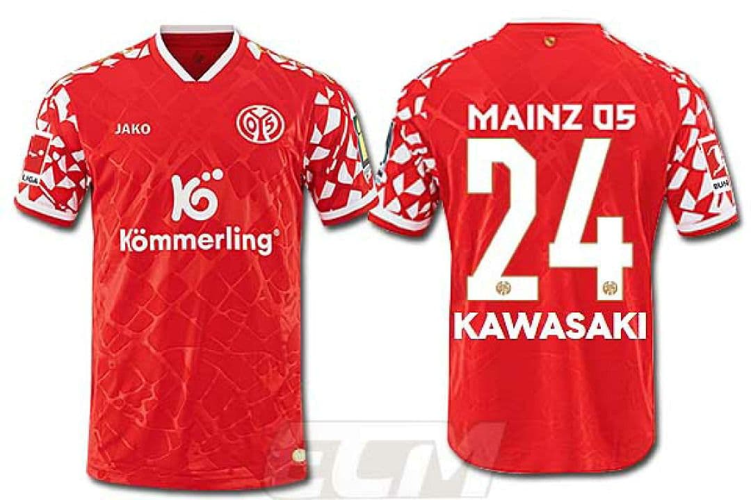 川崎颯太【新品】Mサイズ【公式】マインツ 24番 川崎颯太 ホームユニフォーム