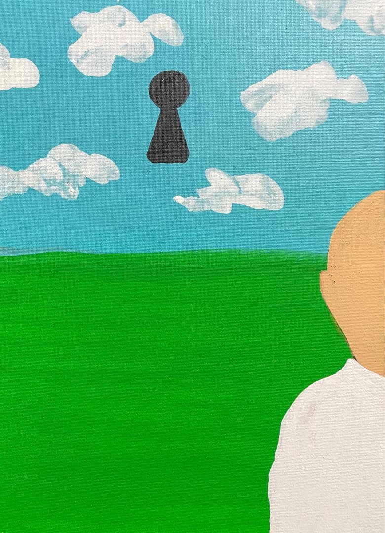 絵画『Door』アクリル絵画。3枚セット。