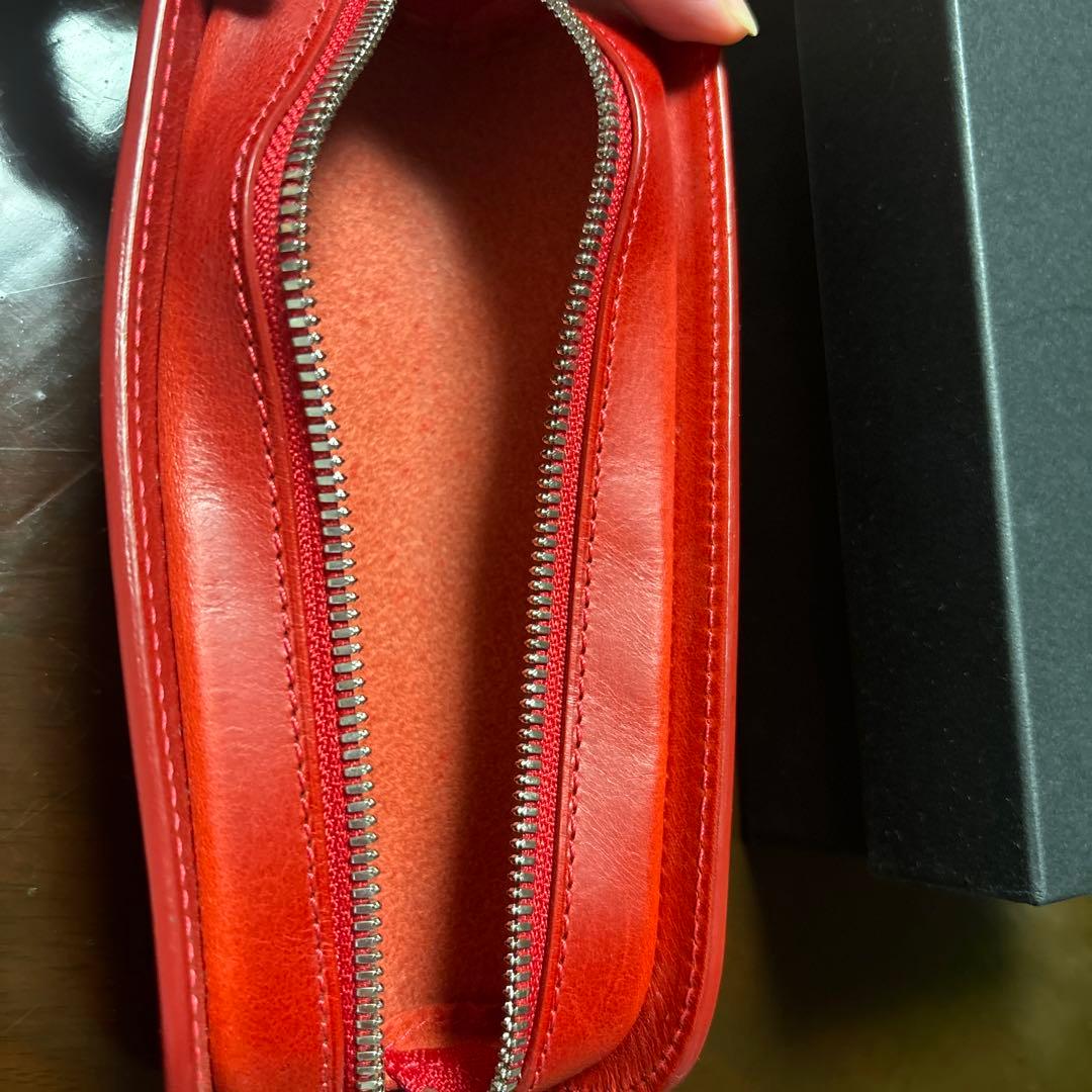 ルボナー デブペンケース　ブッテーロ赤