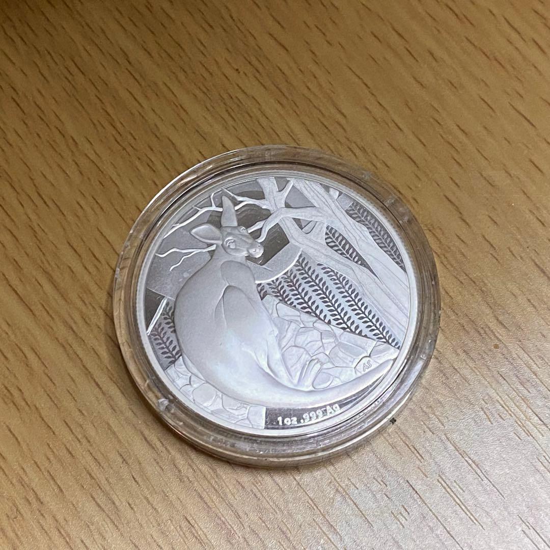 記念銀貨1ドル1オンス オーストラリア 2022年 カンガルー／エリザベス2世