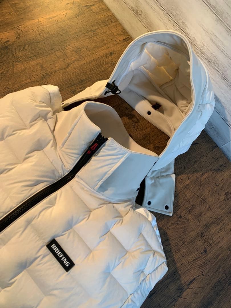 メンズウェア BRIEFING HYBRID DOWN PARKA BEIGE M