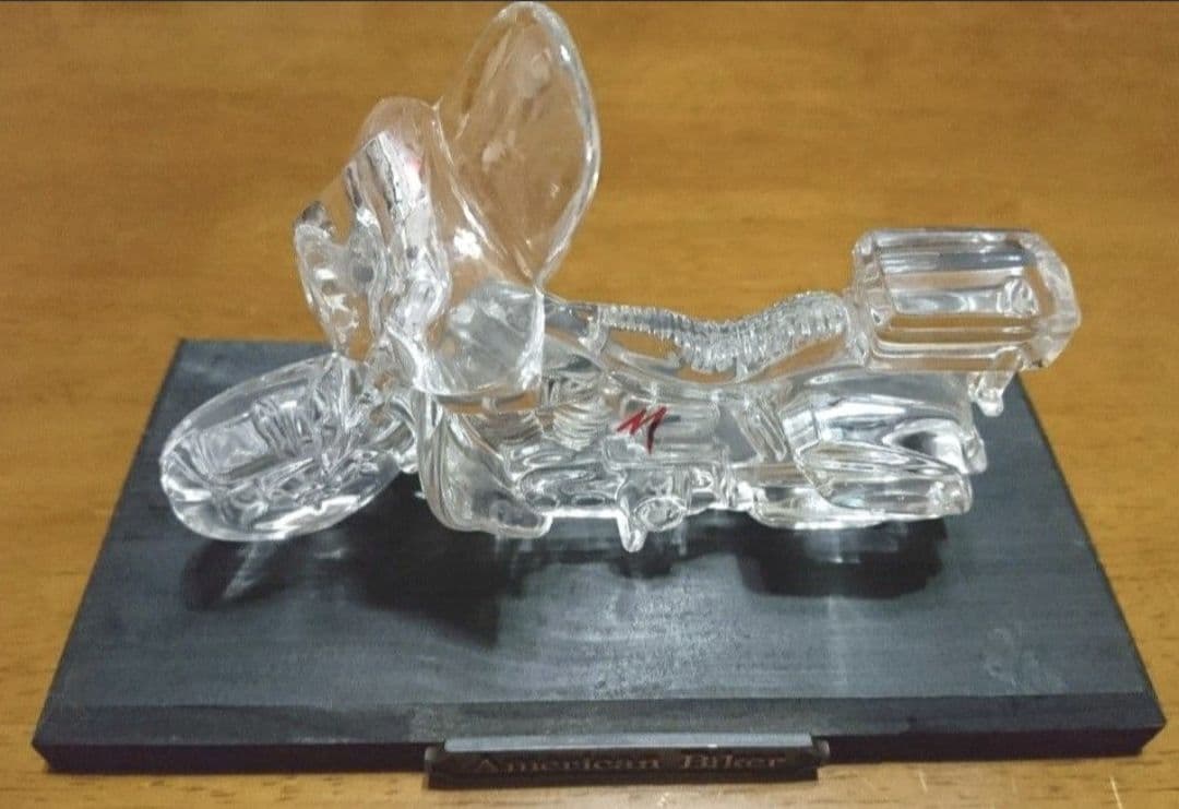 【オートバイオブジェ】イギリス製ガラスアンティーク