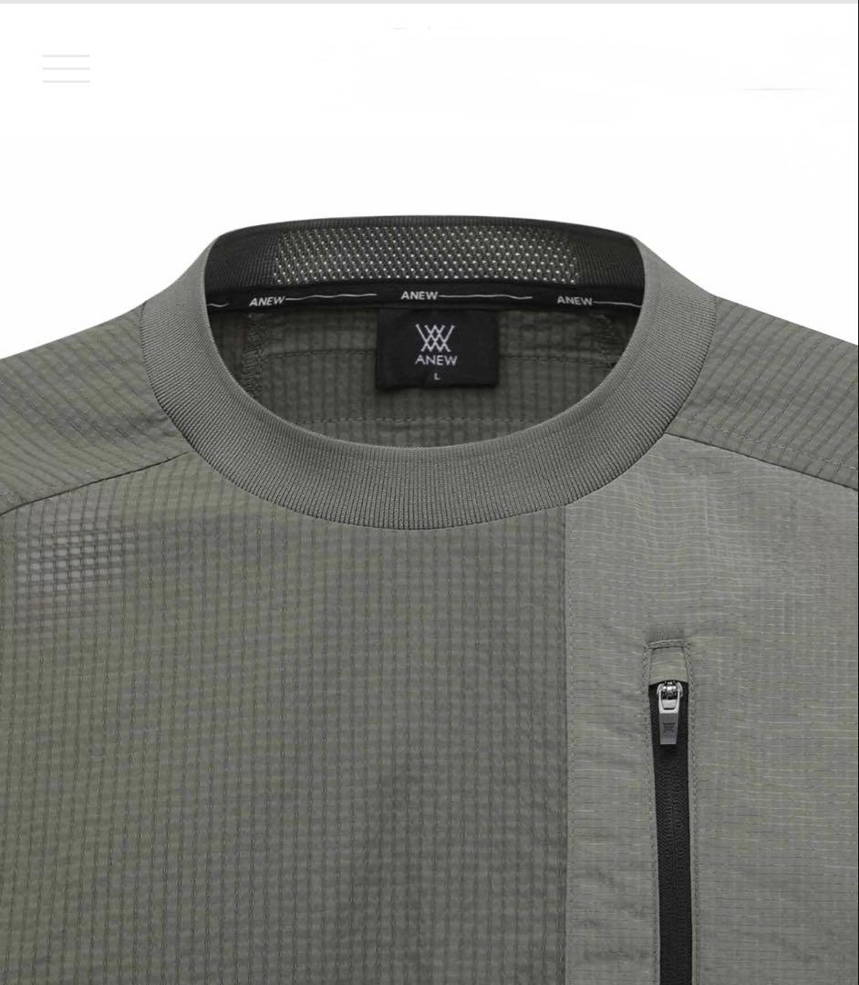 新品⭐️タグ付き ⭐️Ｌ　ANEW メンズ トップス　カーキ　人気セットアップ