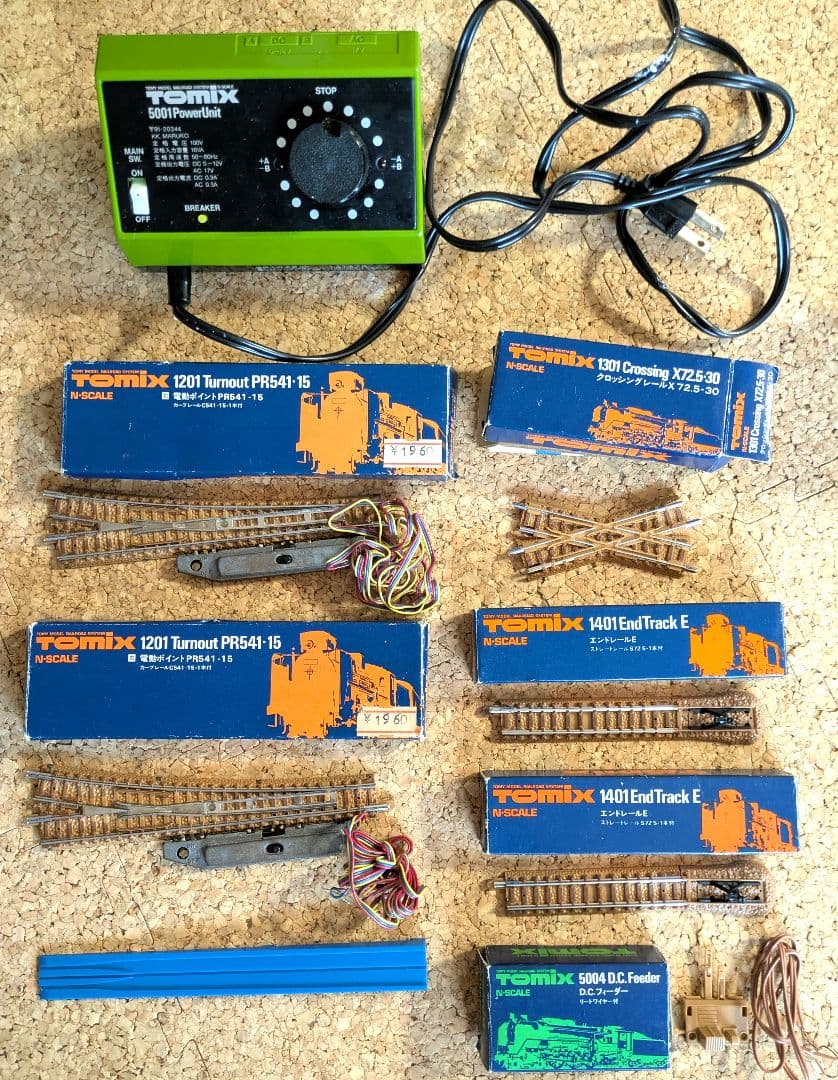 【中古】鉄道模型Nゲージ　車両各種&レールセット（EF58・キハ82他）