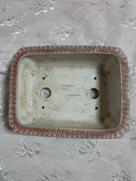 九谷　大日本　箱付き　盆栽鉢