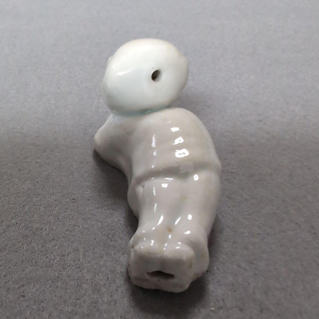 平戸唐子笛　平戸白磁唐子形笛 平戸唐子形笛　平戸焼